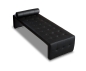 Preview: Modern leather daybed black